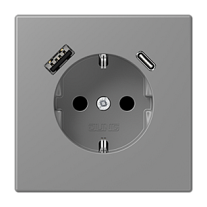 Розетка 2K+З USB Typ AC Jung LC1520-15CA203