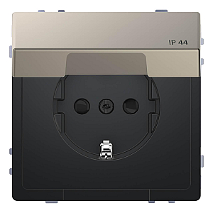 Розетка Schneider Electric Merten D-Life 16A с/з и крышкой MTN2314-6050
