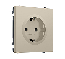 Комплект механизма электрической розетки SIGMA Кашемир 50Hz 2P+E с/з с/ш 16A-250V QUANT PRO Ambrella Volt MS347010 (SP3470, PR141)