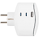 Разветвитель электрический ЭРА SP-3e-3USBAC-W на 3 розетки + 3 USB A+C с заземлением со шторками 16А белый Б0069081