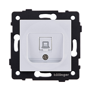 Розетка Ethernet RJ45 Cat.5, белый Kollinger REA-016WH для Aspekt, Eleganz, Reflex
