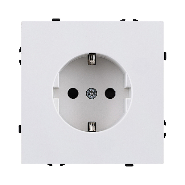 Розетка штепсельная SCHUKO 16A/250 В, белый глянцевый Kollinger Eclipse EC-014WG
