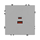 Механизм розетки Arlight с быстрой USB зарядкой SCT-NOBE-MUAC-SFPL-FC-IS (65W, QC3) 059447