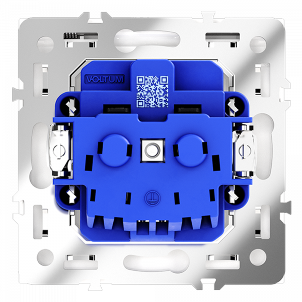 Розетка с защитными шторками и крышкой Voltum S70 VLS040303 Розетка с защитными шторками и крышкой Voltum S70 VLS040303