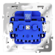 Розетка с защитными шторками и крышкой Voltum S70 VLS040303