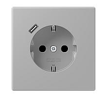 Розетка 2K+З USB Typ C Jung LC1520-18C204