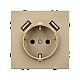Розетка зк со шторками с USB тип А+А софт-тач золотой песок Arlight SCT-MUAA-SFPL-GD (250V, 16A) 054290(1)