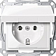 Розетка с крышкой Schneider Electric Merten MTN2311-0319
