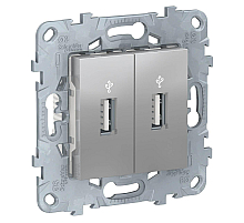 Розетка компьютерная USBx2 Schneider Electric Unica New NU542730
