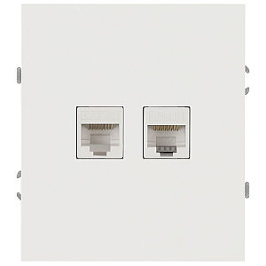 Розетка Эра Arktik 16-3108-08 информационная двойная 2XRJ45 белый матовый Б0070491