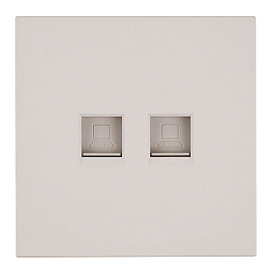 Розетка компьютерная 2-местная RJ-45 (механизм) Stekker Мия RST00-3111-08 50481