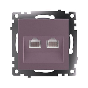 Розетка компьютерная 2-местная RJ-45 Stekker Катрин GLS00-7109-04 50006