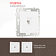 Розетка телефонная RJ11 Arte Milano 206.51-1.white