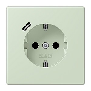 Розетка 2K+З USB Typ C Jung LC1520-18C218
