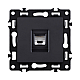 Розетка Ethernet RJ45 Cat.6, черный Kollinger Asthetik AS-017BK