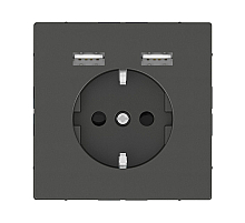 Розетка компьютерная USBx2 Schneider Electric Merten D-Life MTN2366-6034