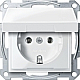 Розетка с крышкой Schneider Electric Merten MTN2311-0319