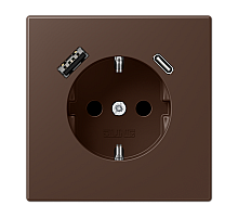 Розетка 2K+З USB Typ AC Jung LC1520-15CA239