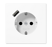 Розетка 2K+З USB Typ A Jung LS1520-18AWW