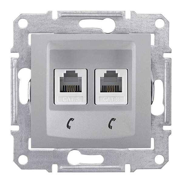 Розетка телефонная 2хRJ11 Schneider Electric Sedna SDN4201160