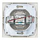 Розетка компьютерная RJ45 скрытой установки IP20,слоновая кость 'Дельта' General 477280