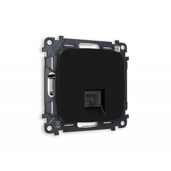 Комплект механизма компьютерной розетки RJ-45(8P8C) CAT6 со шторкой Ambrella Volt Omega MO812010 Комплект механизма компьютерной розетки RJ-45(8P8C) CAT6 со шторкой Ambrella Volt Omega MO812010