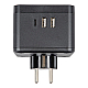 Разветвитель сетевой с выключателем Uniel S-GES2-16SBUC BLACK UL-00011246