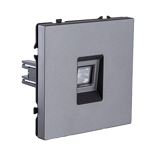Розетка Ethernet RJ45 Cat.6, серый Kollinger Eclipse EC-017GY