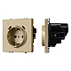 Розетка зк со шторками с USB тип C+С софт-тач золотой песок Arlight SCT-MUCC-SFPL-GD (250V, 16A) 061815(1)