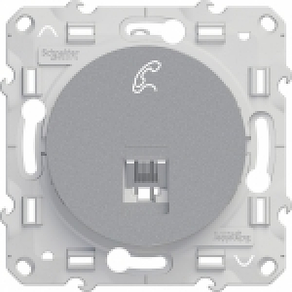 Розетка телефонная RJ12 Schneider Electric Odace S53R497