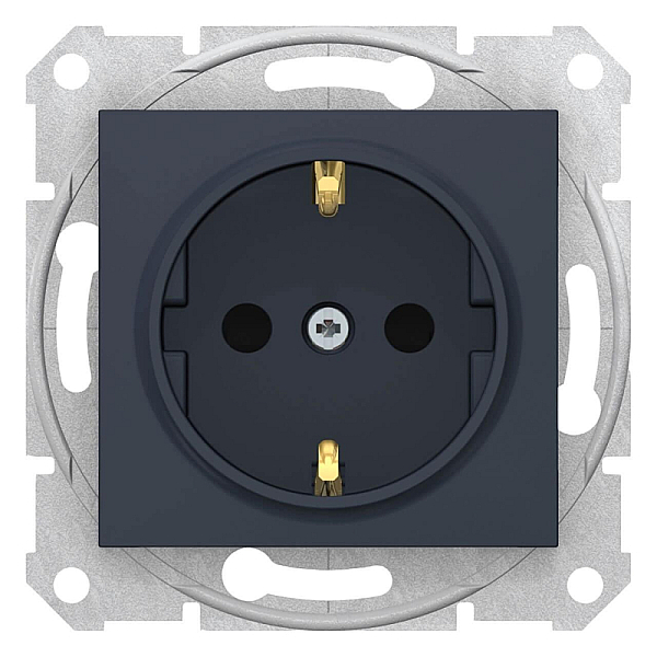 Розетка Schneider Electric Sedna с з/к со шторками 16A 250V SDN3001770