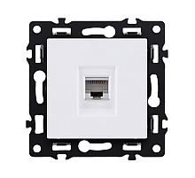 Розетка Ethernet RJ45 Cat.6, белый Kollinger Asthetik AS-017WH