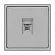 Розетка телефонная софт-тач никель Arlight SCT-MTL1-SFPL-IS (RJ-11, 4C) 061893(1)