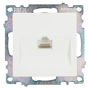 Розетка компьютерная 1-местная RJ-45 Stekker 39305
