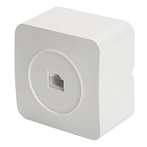 Розетка компьютерная RJ-45 Stekker София белый MST00-20-01 49300