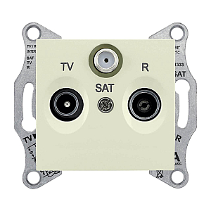 Розетка TV/R/SAT оконечная Schneider Electric Sedna 1dB SDN3501347