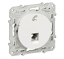 Розетка телефонная RJ12 Schneider Electric Odace S52R497