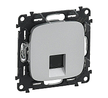 Информационная розетка RJ45 Legrand Valena Allure алюминий 753940