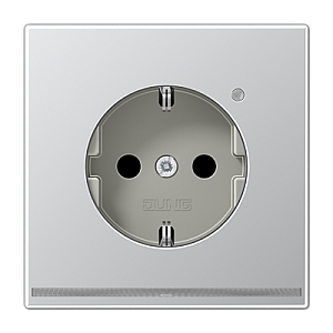 Розетка Schuko с LED подсветкой Jung AL1520-OLNW