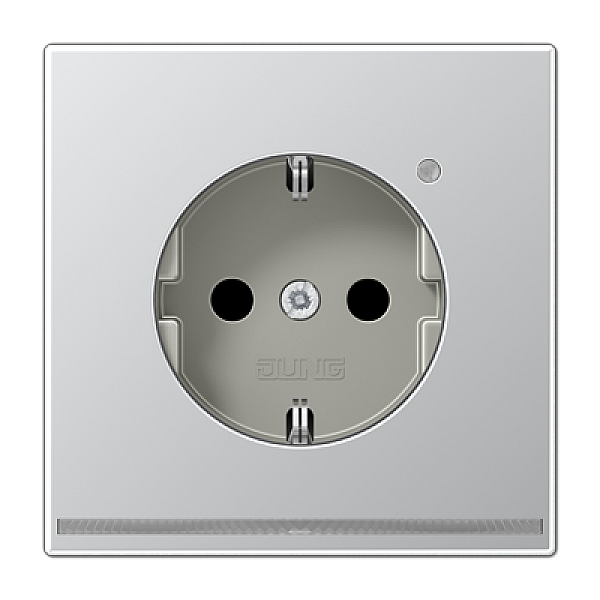 Розетка Schuko с LED подсветкой Jung AL1520-OLNW