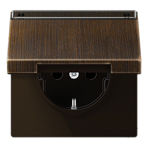 Розетка штепсельная Schuko Jung ME1520NAKLAT
