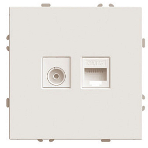Розетка TV + компьютерная RJ-45 (механизм) Stekker Эмили RST00-5106-08 кашемир soft touch 49898