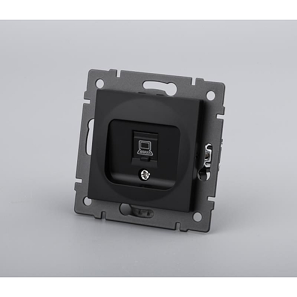 Механизм компьютерной розетки Arlight SCT-MPC1-PL-BK-V (RJ-45, CAT6) 049847