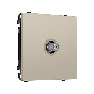 Комплект механизма TV розетки SAT SIGMA Кашемир 5-2400MHz 3.5dB QUANT PRO Ambrella Volt MS353050 (SP3530, PR215)