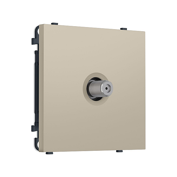 Комплект механизма TV розетки SAT SIGMA Кашемир 5-2400MHz 3.5dB QUANT PRO Ambrella Volt MS353050 (SP3530, PR215)