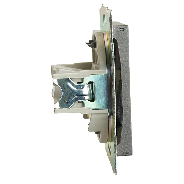 Розетка компьютерная RJ-45 Stekker Катрин графит GLS00-7107-06 49418