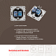 Розетка телефонная RJ11 + компьютерная RJ45 Arte Milano 202.44-1.black