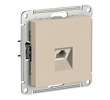 Розетка компьютерная RJ45, кат. 5Е, механизм Systeme Electric AtlasDesign Песочный ATN001283
