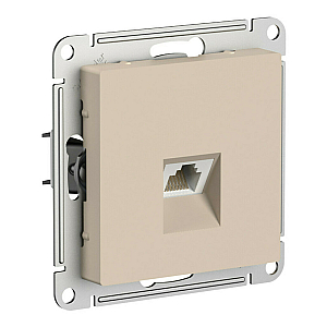 Розетка компьютерная RJ45, кат. 5Е, механизм Systeme Electric AtlasDesign Песочный ATN001283