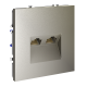 Розетка компьютерная двойная Voltum S70 VLS060204